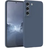 EAZY CASE Handyhülle für Samsung Galaxy S22 5G Hülle Silikon 6,1 Zoll, Handy Softcase mattierte Silikonhülle Back Cover Soft Blau / Petrol