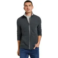 TOM TAILOR Sweatjacke mit halswärmendem Stehkragen