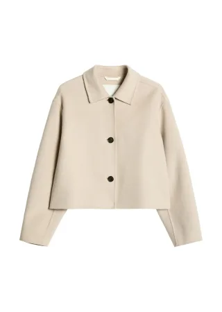 Marc OPolo Casual - Wolljacke regular Natural - Gr. - 34