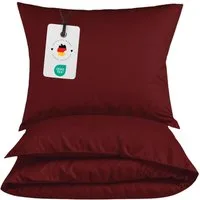Carpe Sonno Bettwäsche Mikrofaser Bettwäsche 135x200 155x220 200x200 Einfarbig Atmungsaktiv, Mikrofaser, 3 teilig, Uni Bettbezug 200x200 Rot - Super soft & Oeko-Tex Zertifiziert