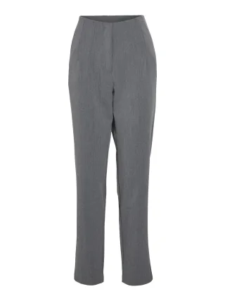 VILA - VIVARONE HW PANTS-NOOS medium grey melange - Gr. - 36