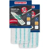 Leifheit Bundle Wischbezug Profi XL micro duo (2er Set) Wischbezug (Mikrofaser, 16.0x48.0 cm, 2-tlg., Waschbar bei 60°C, Wischbreite 42cm, für alle glatten Böden)