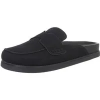Ital-Design Damen Mules Freizeit Pantolette (86192643) Flach Pantoletten in Schwarz