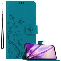 Cadorabo Handyhülle für Oppo FIND X3 LITE Hülle Oppo FIND X3 LITE, Hülle Schutzhülle Blumen Flower mit Standfunktion Kartenfach Magnet