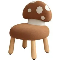 WAHSON OFFICE CHAIRS Kindersessel Chenille, Pilzrückenlehne und Holzbeinen Kindercouch für Spielzimmer