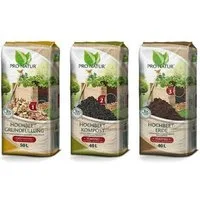 Pro Natur Pflanzerde Pro Natur Hochbeet Set 50l Grundfüllung + 40l Kompost + 40l Erde