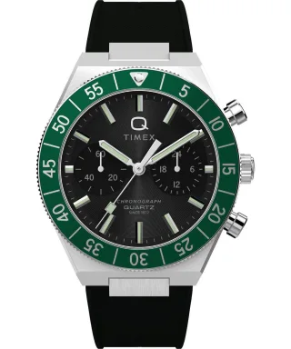 Timex Q Timex Continental Schwarz Herren Armbanduhr TW2Y56100