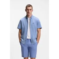 BOSS GREEN Kurzarmhemd Motion S Regular Fit, Button-down-Kragen, Kurzarm, Logo-Stickerei