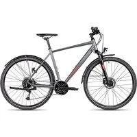 Axess Crossrad VERIS STREET, 27 Gang Shimano RD-Alivio M3100-9 Schaltwerk, Kettenschaltung, Herrenrad 28 Zoll 27-Gang schwarz/grau