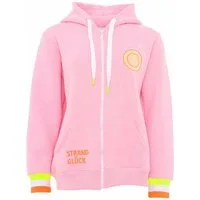 Zwillingsherz Kapuzensweatjacke Regular-Fit, Kapuze, Langarm, Reißverschluss, Neon-Details