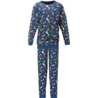 Erwin Müller Pyjama Kinder-Schlafanzug Single-Jersey gemustert