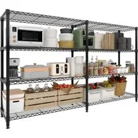 GarveeMore Schwerlastregal 150cm Breite Lagerregale, 1000 Pfund Metallregale, 4-stufiges