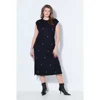 Studio Untold Jerseykleid Midikleid oversized Jersey Herzen ärmellos