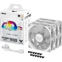 TUF GAMING TR120 ARGB, Gehäuselüfter weiß/transparent, 3er Pack, 120 mm
