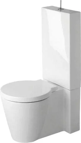 Duravit Starck 1 Stand WC für Kombination Weiß Hochglanz 640 mm - 02330900641 02330900641