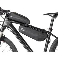 ROCKBROS Fahrradtasche Set, Fahrrad Lenkertasche + Rahmentasche 2,5L (Wasserdicht, 2-tlg), 2 in 1 Abnehmbare Dreiecktasche für MTB Rennrad E-Bikes