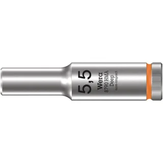 Wera 8790 HMA Deep Steckschlüsseleinsatz mit 1/4"-Antrieb Mangoorange - 05004502001