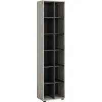 Home affaire Standregal ADIO, Höhe 192 cm, 12 Fächer, 10 höhenverstellbare Einlegeböden, 1-tlg., Regal, Stauraumregal, Wohnzimmerregal, Bücherregal, Wandregal