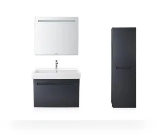 Duravit Duravit No.1 Halbhochschrank Graphit Matt 400x360x1320 mm - N11308L49490000 N11308L49490000