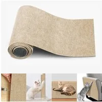 wohnTRAUM24 Kratzmatte Kratzmatte 200x40 CM Selbstklebend Kratzteppich Katze Wand Sofa, (Kratzmatte Sofa, Katzen Möbel Schutz, DIY Kratzpad, Kratzschutzmatte), Kratzteppich Ecke DIY Climbing Cat Scratcher Mat AntiKratz