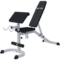GORILLA SPORTS Hantelbank Rückenlehne und Sitz Verstellbar, 250kg - Schrägbank, Trainingsbank, (1-tlg)