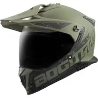 Bogotto Motocrosshelm FG-601 Duo Fiberglas Enduro Helm, vorbereitet für Kommunikationssystem,Notfallsystem-Polsterung (EQ