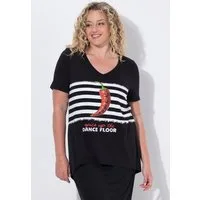 Angel of Style T-Shirt T-Shirt A-Linie Chili-Motiv Glitzersteinchen