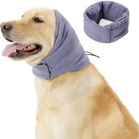 Ledander Hundepullover Hunde-Ohrenschützer, beruhigender Kapuzenpullover, kein Schütteln, Ohrwickel für Hämatom-Heilung, Lärmschutz,Hundeohrschutz für