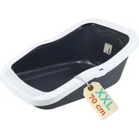 GarPet Katzentoilette XXL Katzenklo Katzentoilette groß 70 cm Katzen Klo offen hoher Rand