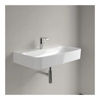 Villeroy & Boch Finion Waschtisch 416884R1 800 x 470 x 165 mm, mit verdecktem Überlauf, Weiß Alpin CeramicPlus