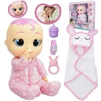Cry Babies Anziehpuppe Cry Babies Newborn Coney Puppe 30 cm mit Zubehör Tränen Geräusche