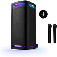 Sony ULT Tower 9AC + Micro ULT MIC (UVP 149) Party-Lautsprecher Stereo (A2DP Bluetooth, Bluetooth, AVRCP Bluetooth, 80 W, Bluetooth - Erweiterte Rauschunterdrückung, Duettunterstützung)