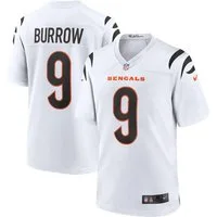 Nike Footballtrikot Nike Trikot Cincinnati Bengals NFL Road Game Jersey Burrow 9