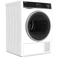 Sharp Wärmepumpentrockner KD-HHH8S8GW3-DE, Startzeitvorwahl, Knitterschutzfunktion, BubbleDrum