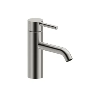 Herzbach DEEP iX Waschtischmischer M-Size 130mm Niederdruck mit PUSH-Ablauf Edelstahl, 18.023300.1.0 18.023300.1.09