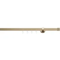 ondeco Gardinenstange Profil Wandabstand 6,5cm Cap, Ø 20 mm, 1-läufig, Wunschmaßlänge, Bohren, verschraubt