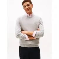 Tommy Hilfiger Rundhalspullover SEASONAL STRUCTURE mit Struktur, Rundhals, regular fit