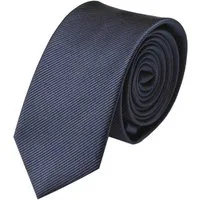 GASSANI Krawatte Schmale Männer Slim-Fit Gestreifte Uni Rips Rippen Herren-Krawatte (1-St., Businesskrawatte, Feine Streifen) Männer-Schlips, Seide-Touch, moderne 6cm oder 8cm Ripskrawatte