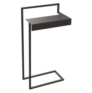 Neuesbad Serie 10 Black doppelter Handtuchständer mit Ablage, schwarz matt, Material Edelstahl NB1DEADMN6321