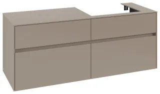 Villeroy & Boch Waschtischunterschrank Collaro C086B0 1400x548x500mm m. Bel. 4 Ausz. Waschtisch re T C086B0VM