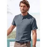 John Devin Henleyshirt mit Stehkragen, Regular-Fit, aus Baumwoll-Piqué