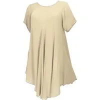 Guru-Shop Midikleid Luftiges Boho Minikleid, weites Sommerkleid,.. Boho
