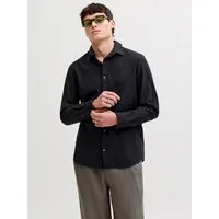 Jack & Jones Langarmhemd JJESUMMER LINEN BLEND SHIRT L/S SN Baumwollmischung, regular fit