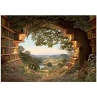 Wallarena Fototapete 3D Landschaft - Mehrfarbig - Modern - Vlies - Schlafzimmer, glatt, (3 St), 150x105cm