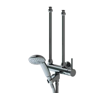 KWC Hebelmischer Dusche, für Warmwasserbereiter, chromeline 118.25 Z 286