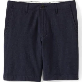 Soft Ease Classic Fit Leinenmix-Shorts für Herren, 18 cm, Herren, size: regular, Beige, Leinen/Baumwoll-Mischung, by Lands' End