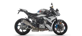 Sport Auspuff Arrow Pista TITAN BLACK + Carbonkappe BMW S 1000 R / M 1000 R Bj.2025 EURO5+ / + ABE