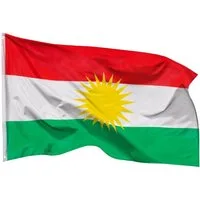 PHENO FLAGS Flagge Kurdistan Flagge - Kurdistanfahne 90 x 150 cm, Strapazierfähige Fahne für Fahnenmast, mit 2 Ösen