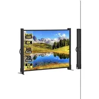 UE Stock GmbH Tragbare 50-Zoll-Leinwand mit Stativ, 4:3 Stativleinwand (50 Zoll Leinwand, 101,6 x 76,2 cm, mit Stativ)