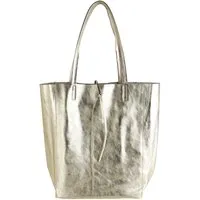 MIRROSI Shopper aus Echtleder / Wildleder, Made in Italy, Henkeltasche Tasche (Einkaufstasche in vielen trendigen Farben), Tragetasche (38x38x16cm) mit Stauraum A4 Ordner